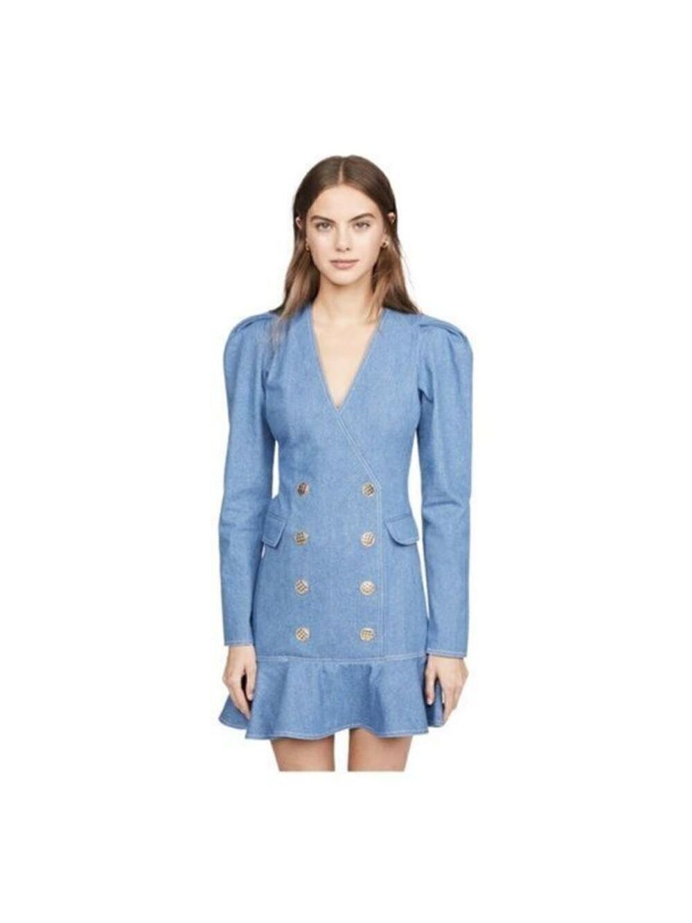 RONY Kobo Cara Denim mini dress size small NWT - Picture 5 of 6